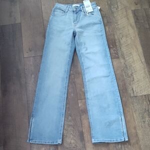 Mango Light Blue Straight-Leg Teen Girl Jeans